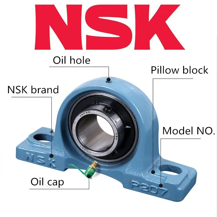 NSK distributor Japan high quality NSK UCP housing nsk p208 pillow block bearing