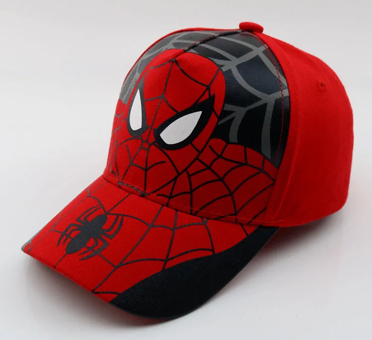 2019 Baby Boy Girl Hats New Spiderman Cartoon Baby Embroidery Cotton ...