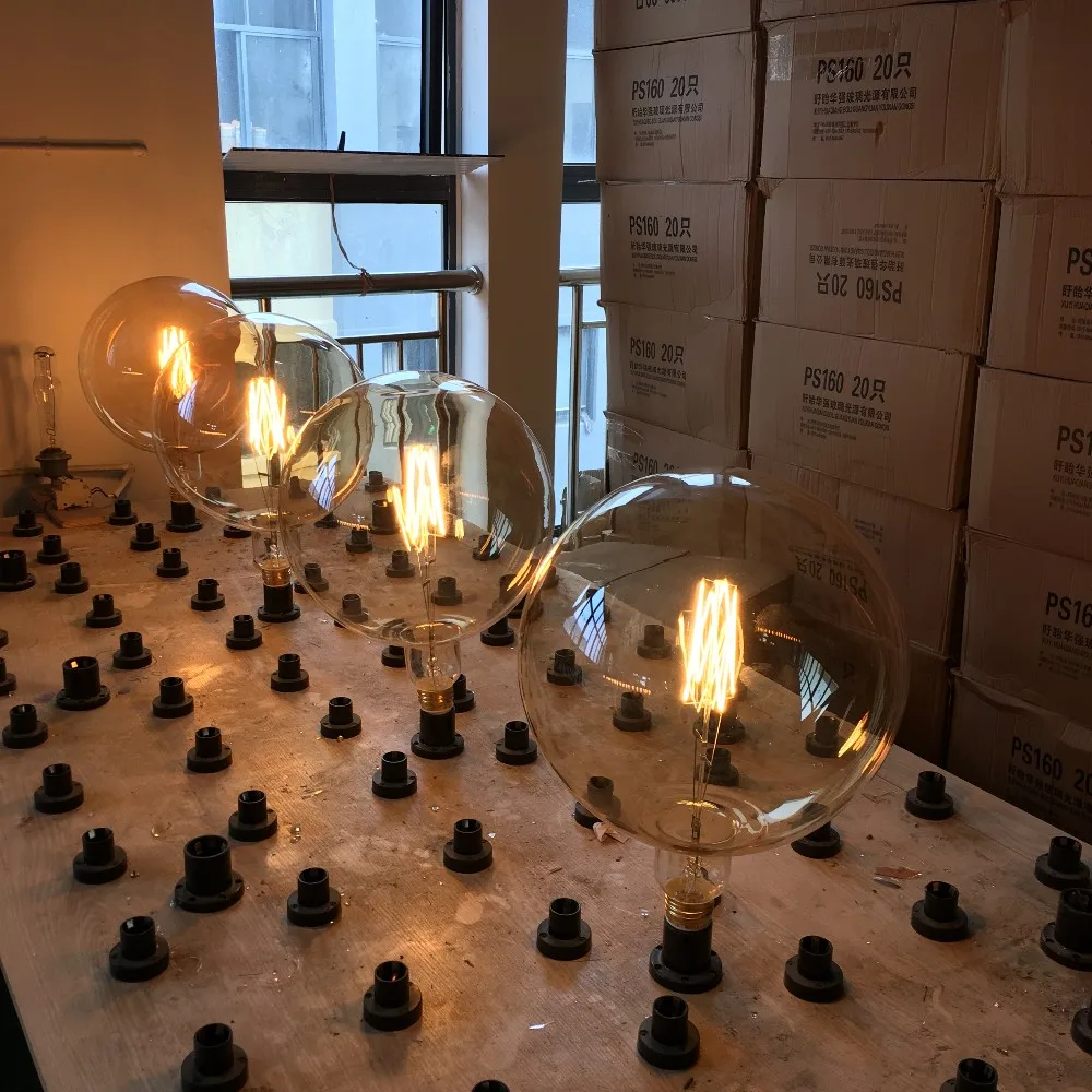 Big Size Edison Led Bulb Giant Globe Bulb G380 Nondimmable 8w 220240v E40 Vintage Light Bulb
