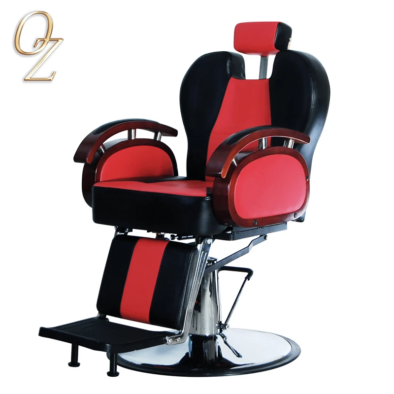 Red Quality Pu Leather Old Style Barber Chairs Hydraulic ...