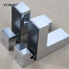 custom made cheap price aluminum alloy shower glass retaining clips stainless steel casting glass clamps