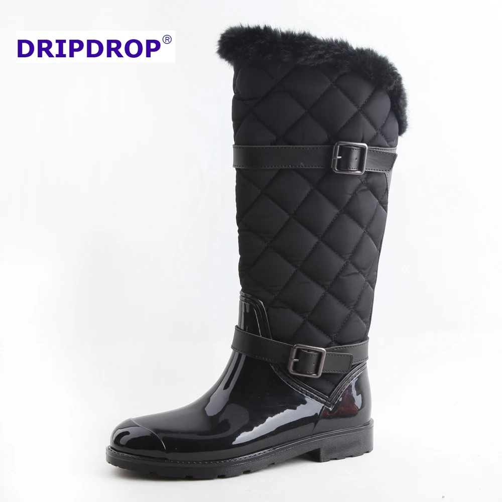 2016 Women Long Now Boots For Winter Rain Boots With Fur Lining - Buy ...