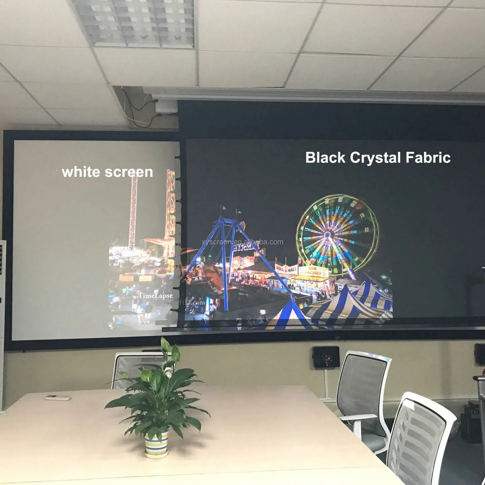 XY Screen 120inch Ambient light Rejecting screen Black Diamond fabric