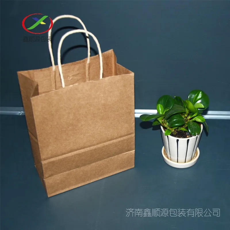 Wholesale Custom Printed Your Own Logo White Brown Paper Bag Kraft For