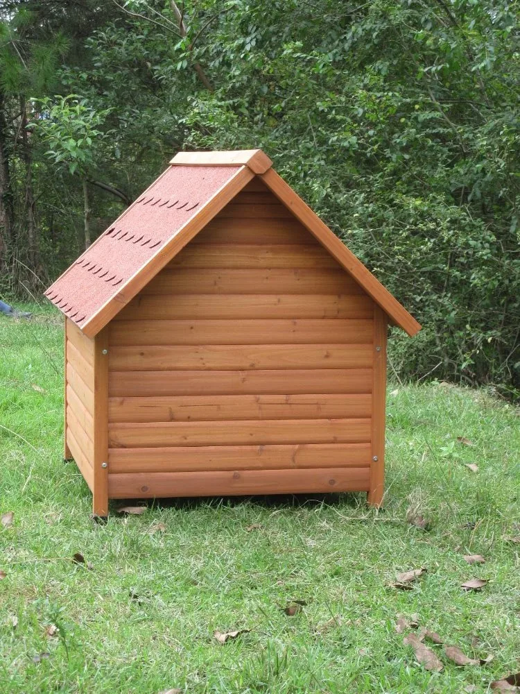 Gaya Sederhana Kayu Rumah Anjing Luar Furniture Mudah Dipindahkan