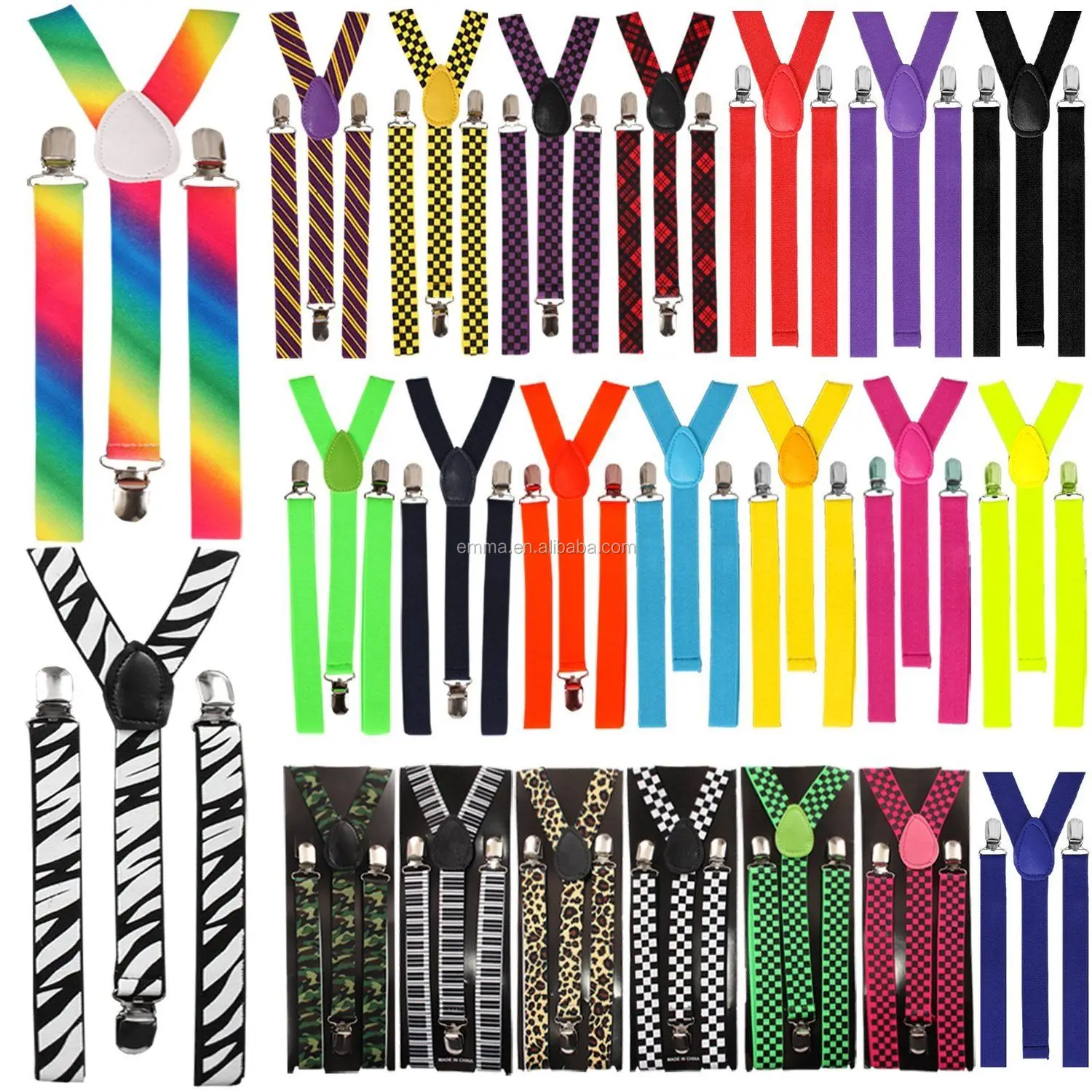 Adjustable Stylish Adorable Kids Boys Suspenders Bowtie Set For Party