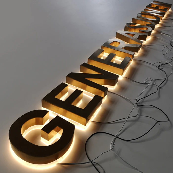 Custom Light Up Outdoor Sign Board 3d Letters Sign Outdoor Light Up