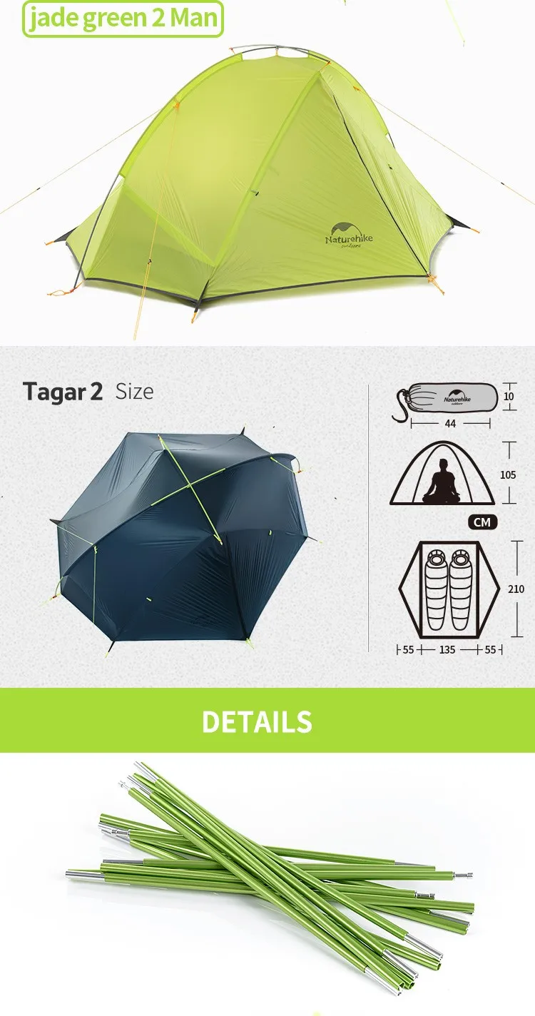 Naturehike Oem Tagar Ultralight Outdoor Waterdichte Naturehike Oem Tagar Ultralight Outdoor Waterdichte