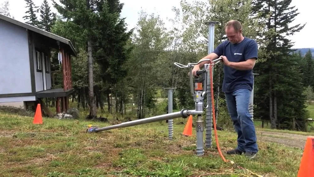 Mini Pile Driver Excavator Attachment Ground Screw Machine Pile Driver