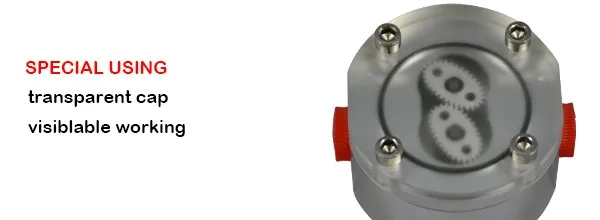 grease mini oval gear flow sensor