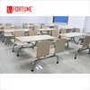 Special design connected canteen/fast food restaurant table and chair furniture set( FOH-CMY112 )