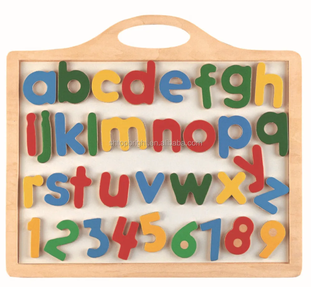 100 x 26 Alphabet Tile with White Silkscreen Number and Letter for Kid's Toy
