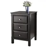 Walnut Wood Acrylic Nightstand Bedside