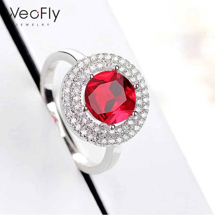 Saudi Arabia Luxury Large Diamond Multi Color Cubic Zircon Wedding Ring