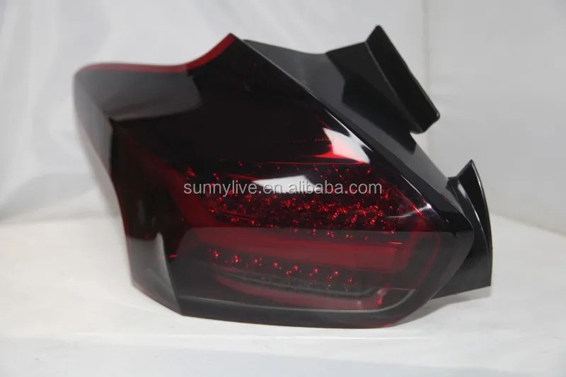 New for Focus 3 LED Strip Tail Lamp for FORD Hatchback 2015-2017 year dark red