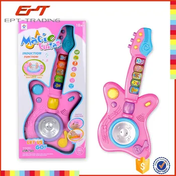 guitarra rosa juguete