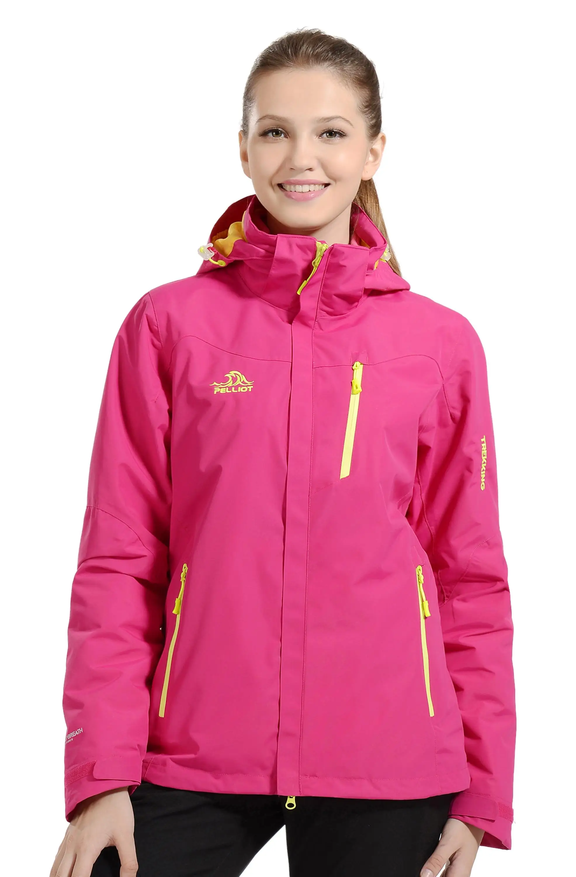 Wholesale Women Outdoor Sports Windproof Jackets Hiking Wear Outdoor