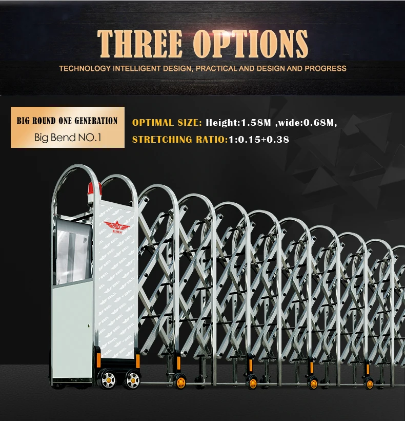 Automatic Retractable Entrance Gate For Industrial Buy Retractable