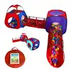 Playz 4pc Pop Up Children Play Tent w/ 2 Crawl Tunnel & 2 Tents - Kids Tents for Boys, Girls, Babies & Toddlers for Indoor & Out