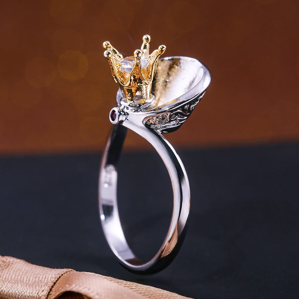 Venta al por mayor anillos forma de corona-Compre online los mejores ...