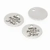 Christian charm Raised on Sweet Tea and Jesus Stainless steel message Charm pendant 20mm