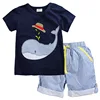 Summer Children clothing sets t-shirt and shorts baby boys wear clothing 2 pc