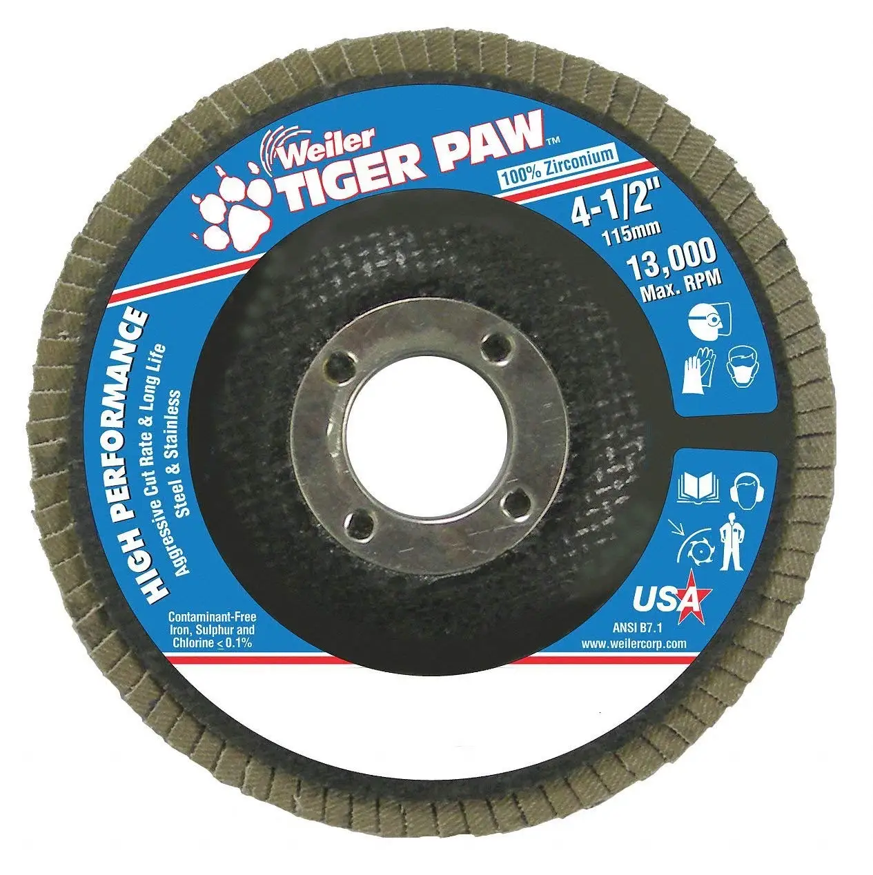 Диск 4 1 2. Weiler Abrasives официальный сайт.