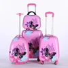 wholesale fashion lightweight abs pc 360 degree wheel telescopic trolley smart luggage set kids children suitcases bobby bags