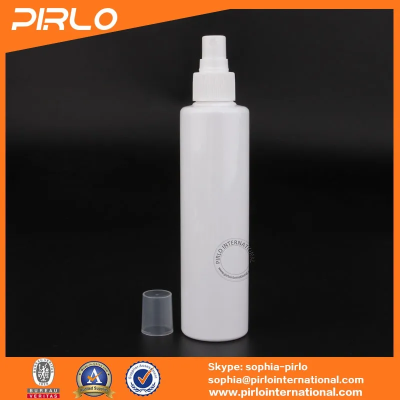 200ml 200cc Opaque White Color Plastic Bottle With Sprayer For Cosmetic