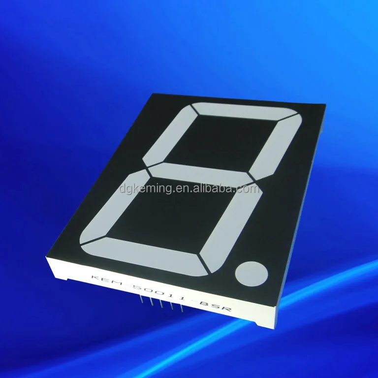 Ultra red big large 5 inch single digit 7 segment led numeric display
