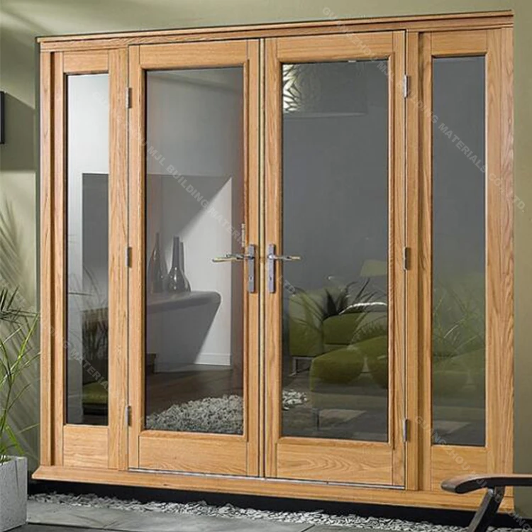 Interior / Exterior Double Swing French Aluminum Door For