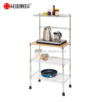 Kitchen Microwave Trolley Cart Stand 3 Tier Metal Wire Mesh Kitchen Microwave Trolley Cart Stand 3 Tier Metal Wire Mesh Racks And Holders Shelves