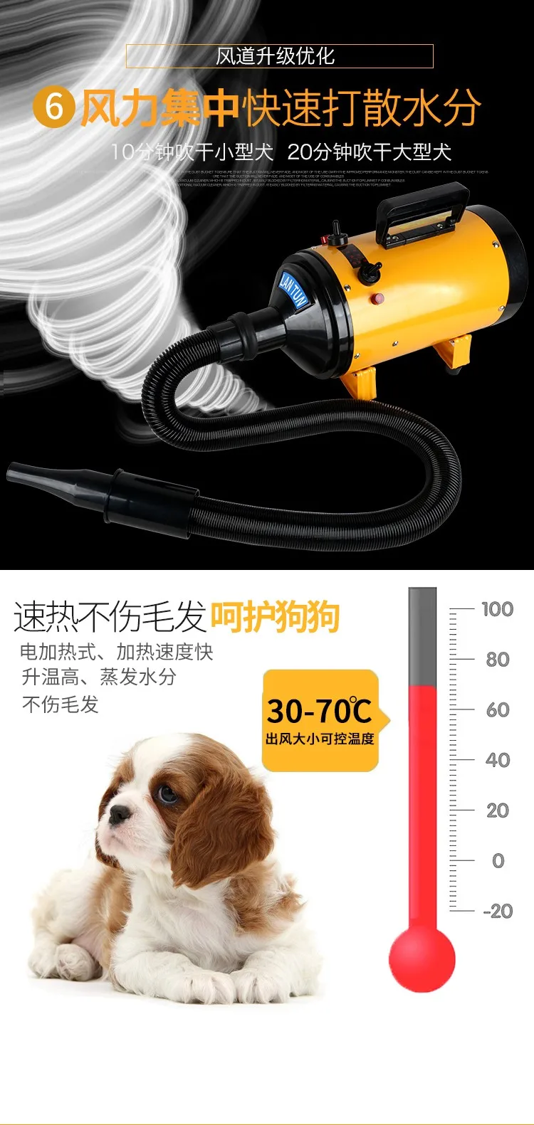 Professional Lantun 1090 New Style 2200w Pet Dog Cleaning Grooming Tool