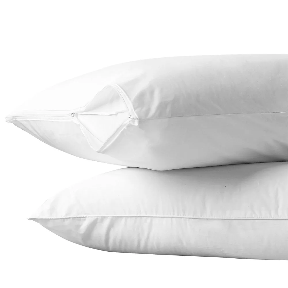 Waterproof Fabric Solid White Pillow Case Opp Bag Woven 100 Polyester