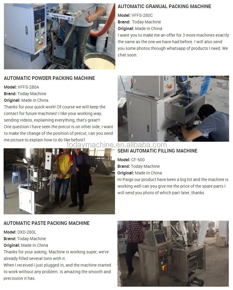 Automatic Vffs Volumetric Cups Packaging Machine for Various Food 420A