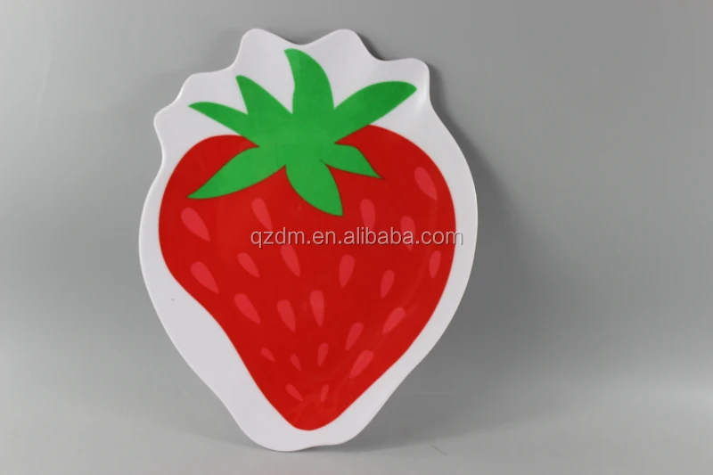 Strawberry shape Melamine dinner plate Dessert Dishes
