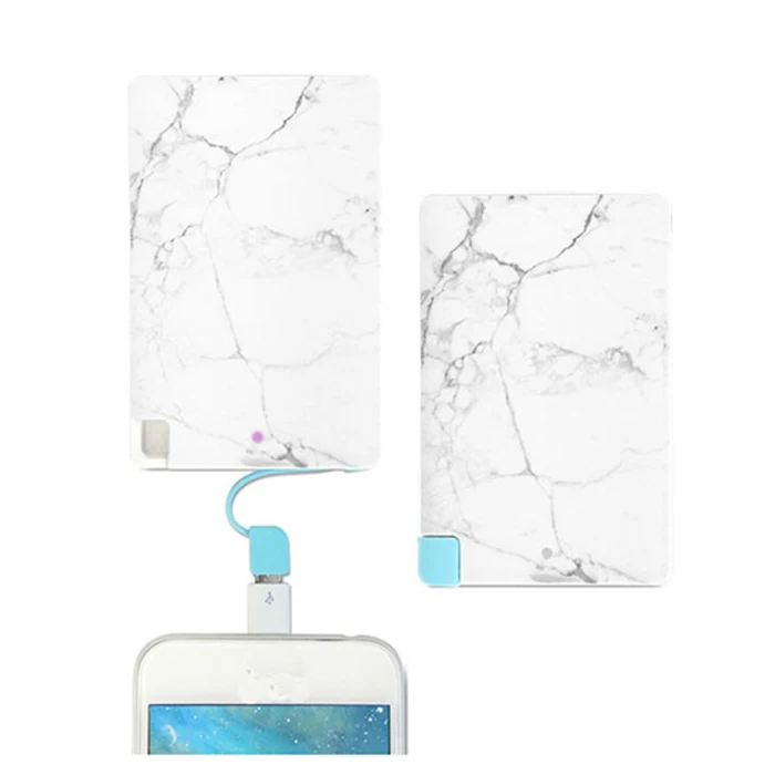 2019 Portable Polymer universal built cable credit card size mobile power banks 3000mah - ANKUX.COM