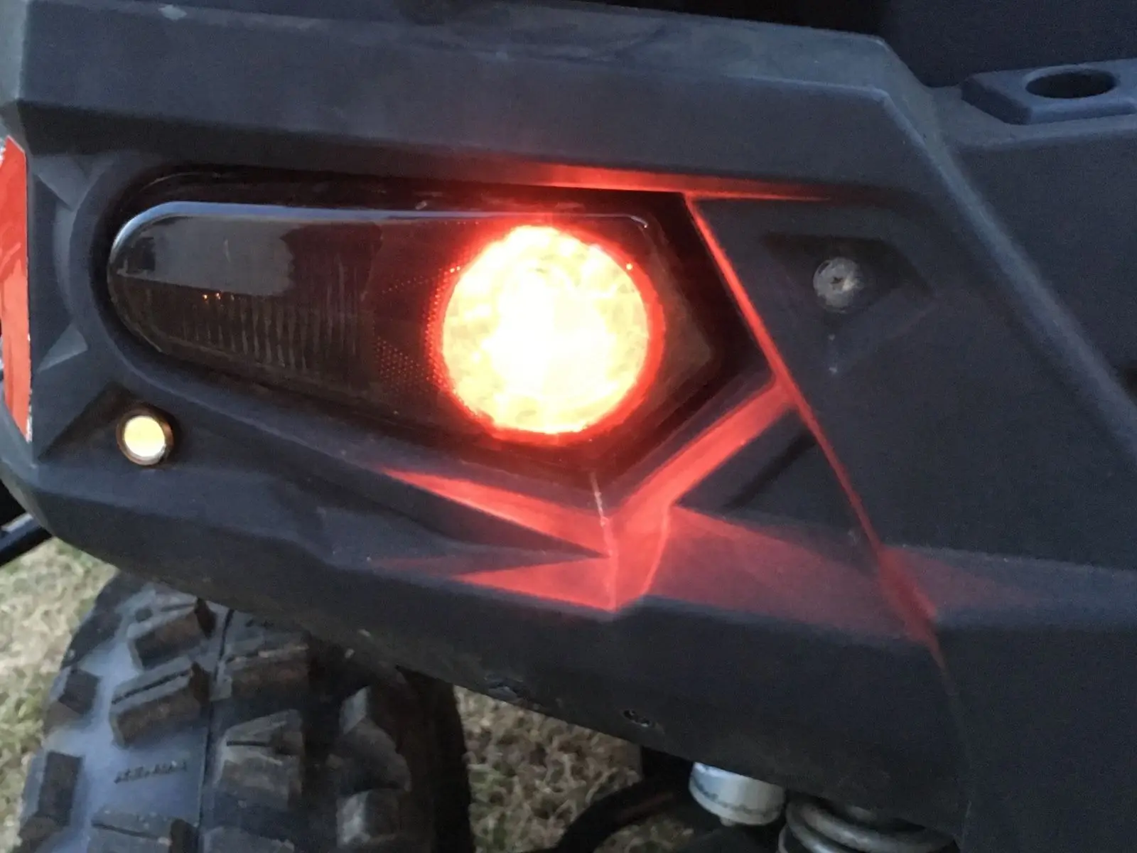 Left / Right Rear Running Atv Utv Tail Light Lamp Blinker Brake Strip