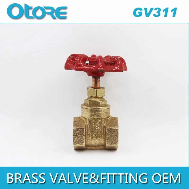 2 Inch Bsp Female To Female Threaded Brass Soft Seal Gate Valve With