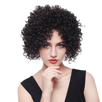 white afro wig