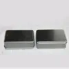 small rectangular meshed tin cans