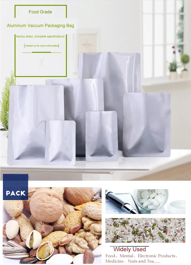 Resealable Aluminum Foil Packaging Bags / Laminated Aluminum Foil Bag