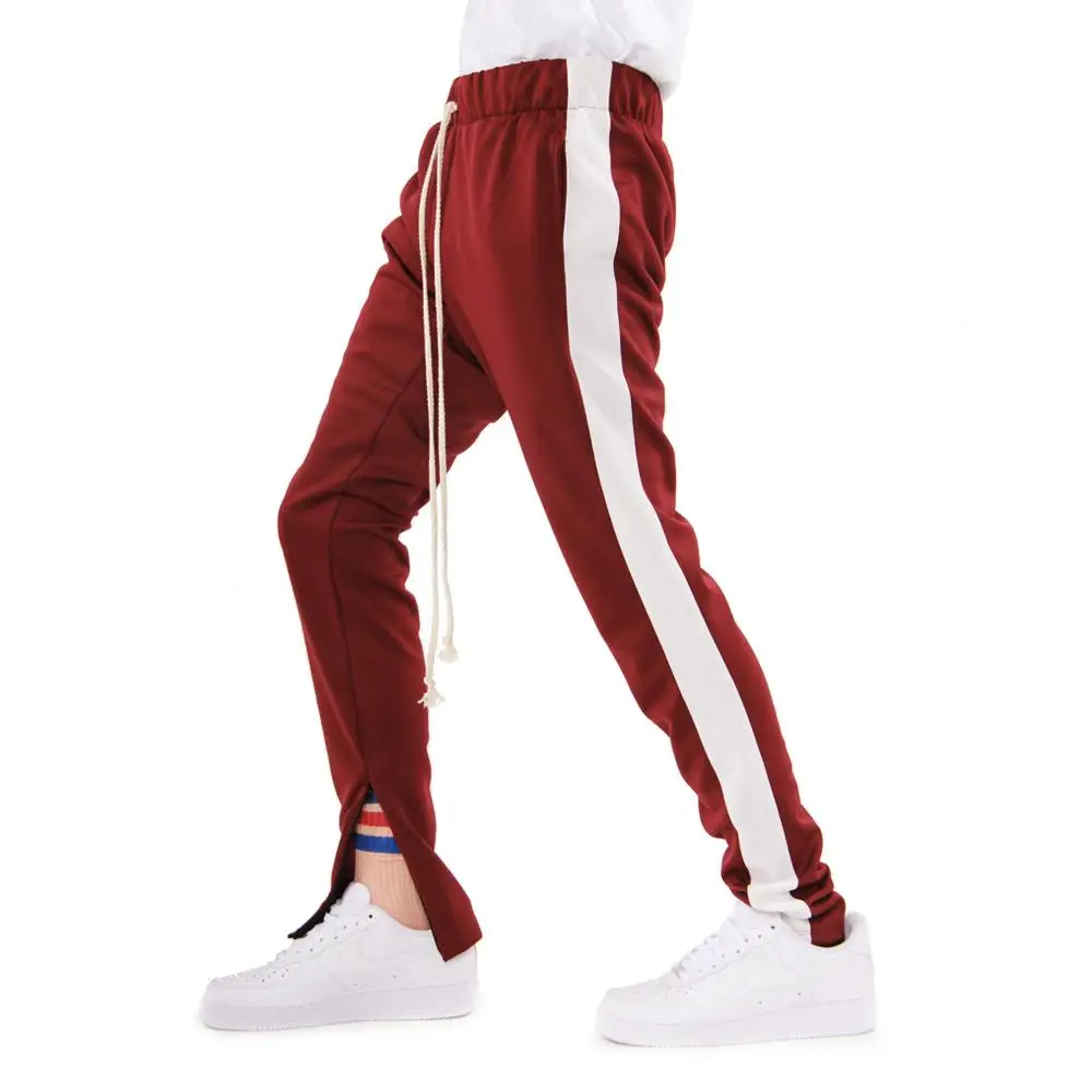 2018 Fashion Custom Mens Polyester Jogger Sweatpants With Side Stripe ...