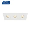 Single/Double/Triple head 3*7w flat square led downlight , dimmable square flat spot lamp