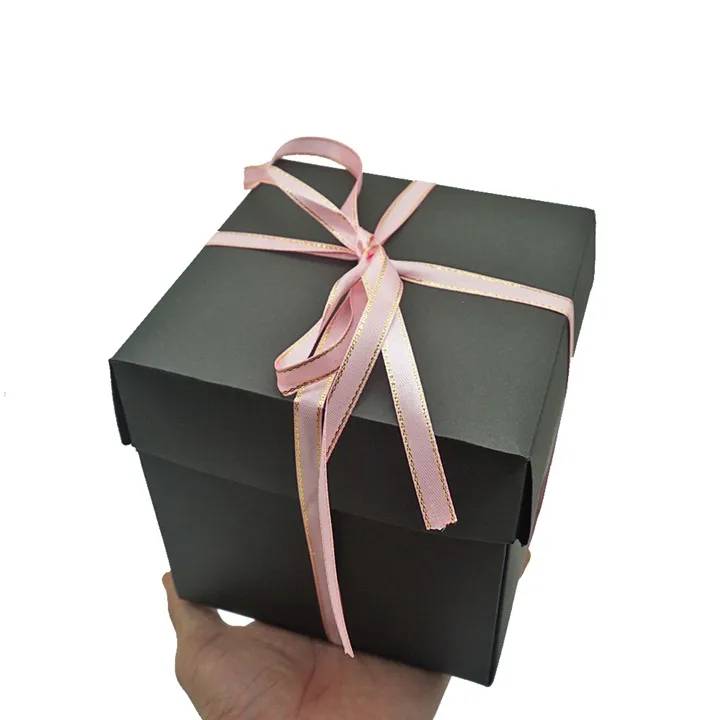 15cm Square Black Paper Surprise Gift Box Buy Gift Box,Paper Gift Box