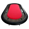 2014 new design poker pool table with red speed cloth