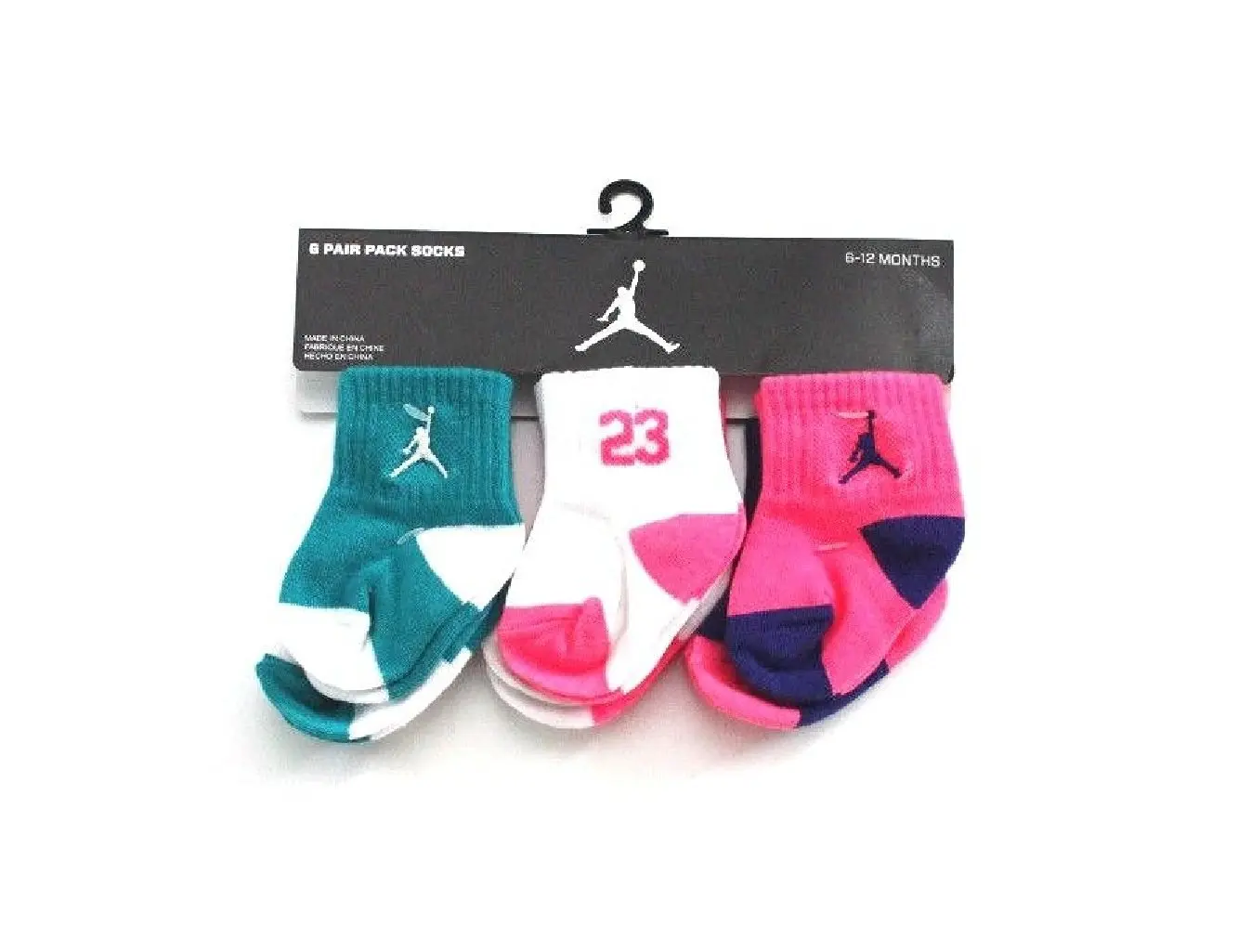 Buy Nike Air Jordan Baby Girls Socks, 6 
