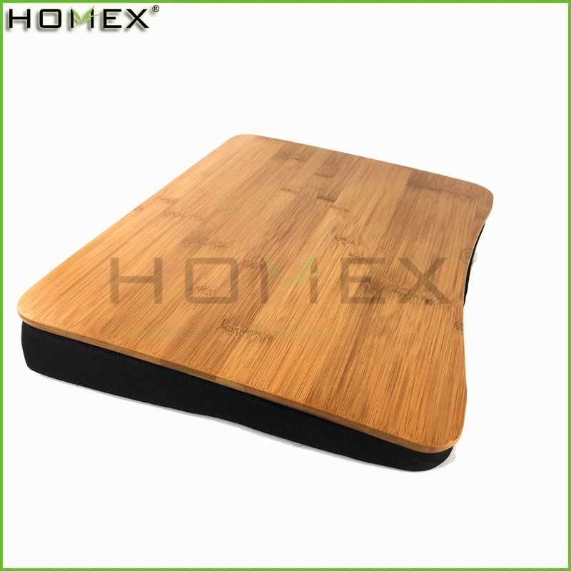 Bamboo Laptop Lap Desk With Memory Foam Cushion Homex Bsci