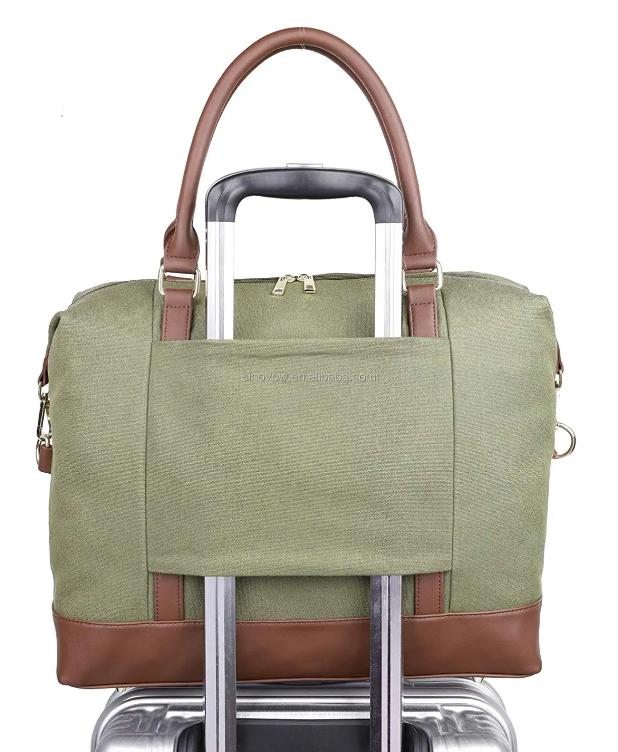 Carry On Duffel Tote Bag Travel Overnight Shoulder Bag In Trolley