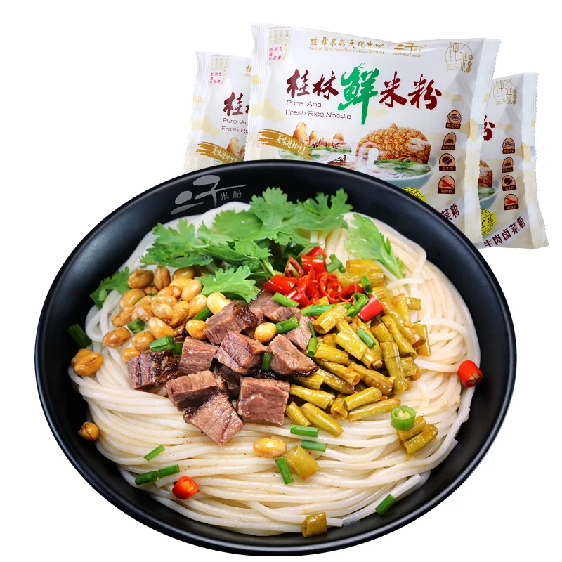 400g Fresh Sliced Noodles Fresh Wide Noodle For Ramen 